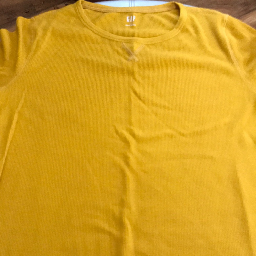 Lightweight gold waffle top XL